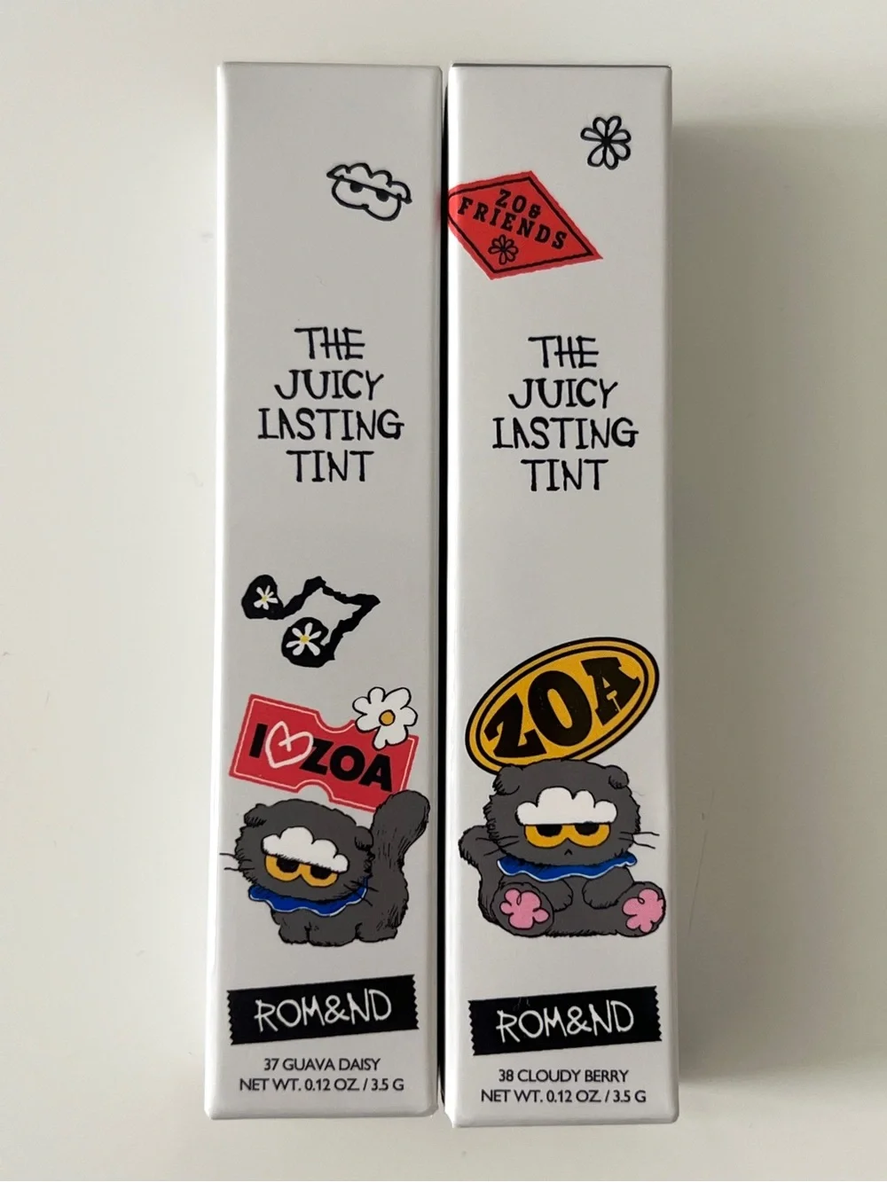 Romand x ZO&FRIENDS The Juicy Lasting Tint Bundle - 37 + 38